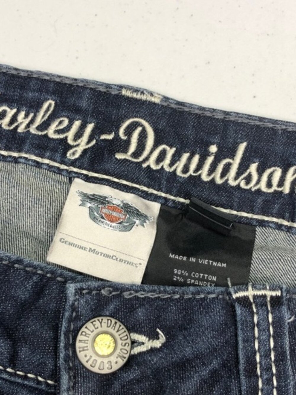 LIKE NEW HARLEY-DAVIDSON BOOTCUT JEANS 12/31x32 ⭐️